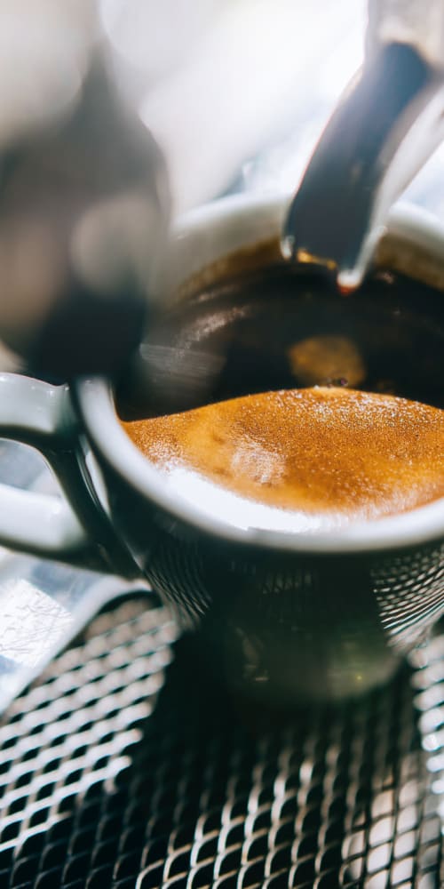 Rendering coffee mug at a nearby coffee shop 