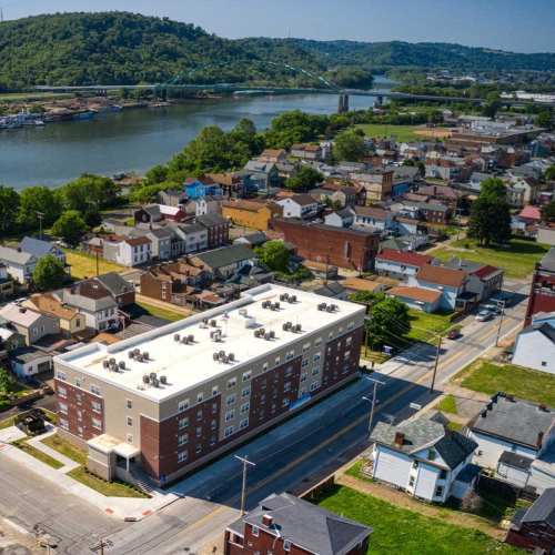 View of neighborhood near Owens Greene in Wheeling, West Virginia