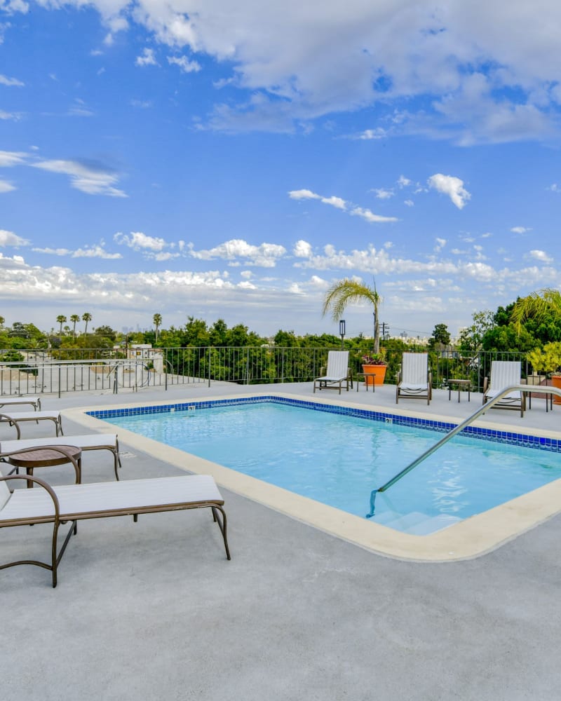 Gorgeous pool at Villa Esther, West Hollywood, California