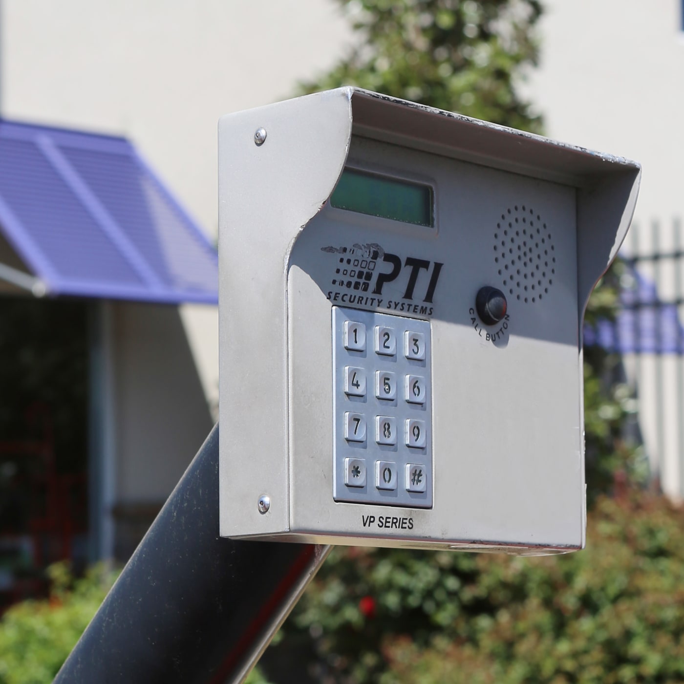 Keypad entrance to StoreSmart Self-Storage in Conway, South Carolina