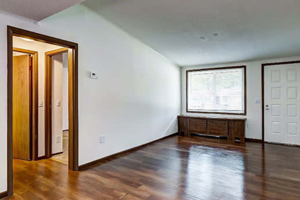 Spacious living room at Little Brook Apartments in Frederick, Maryland