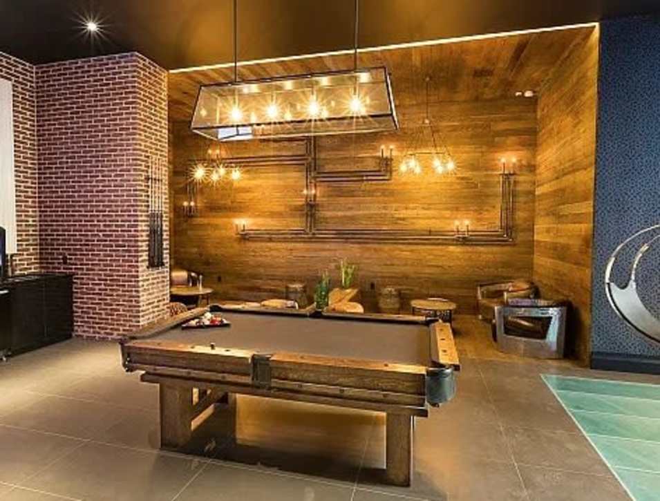 Game table at The Garnett in Brooklyn, New York