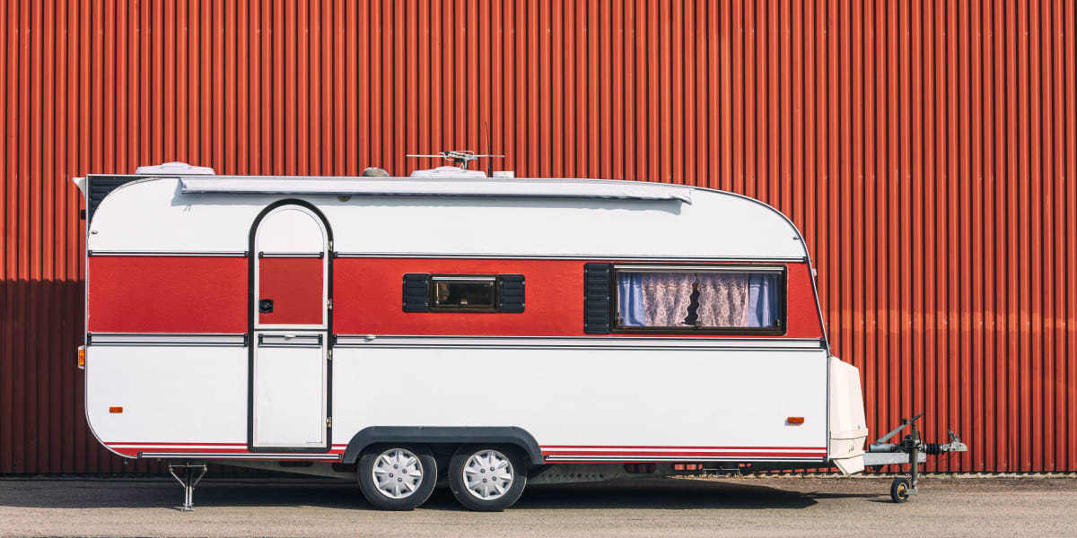 rv parked outside at Comstock Covered RV Storage in Carson City, Nevada