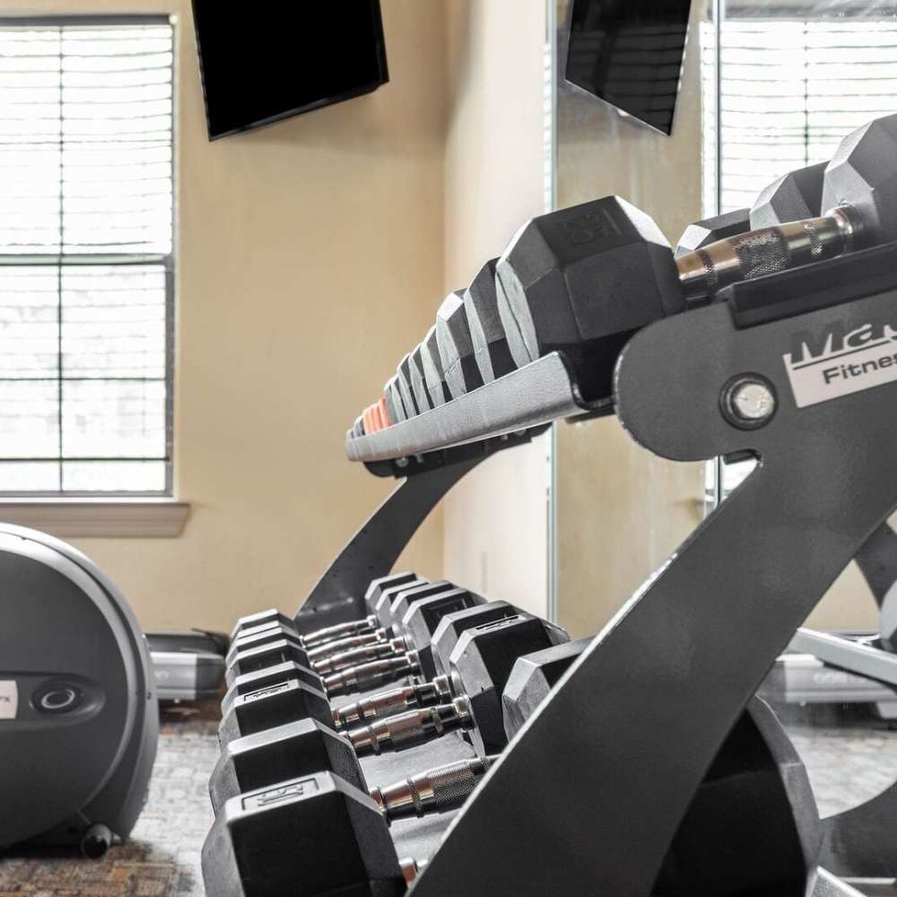 Community fitness center at Stonebridge at the Ranch Apartments in Little Rock,Arkansas