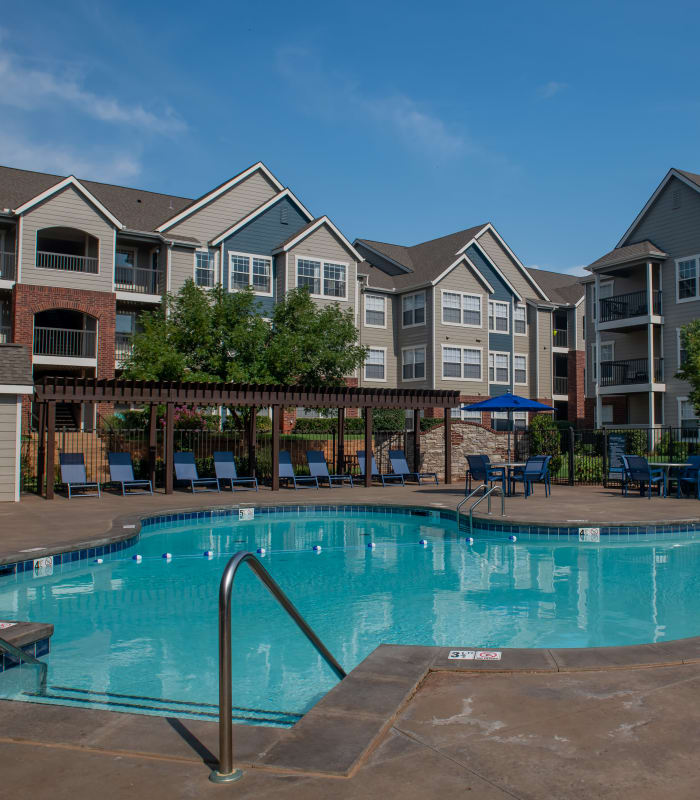 Large swimming pool at Fountain Lake in Edmond, Oklahoma