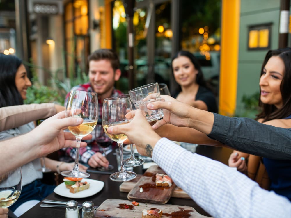 Residents toasting to the good life at San Villante in Mesa, Arizona