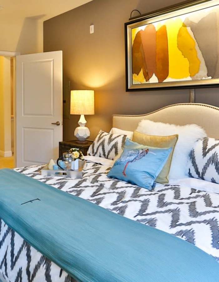 Spacious bedroom at Crossings at Olde Towne in Gaithersburg, Maryland