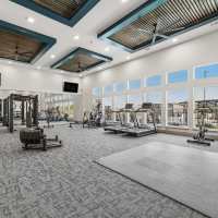 Fitness studio at NorthPark Apartment Homes in Gainesville, Texas