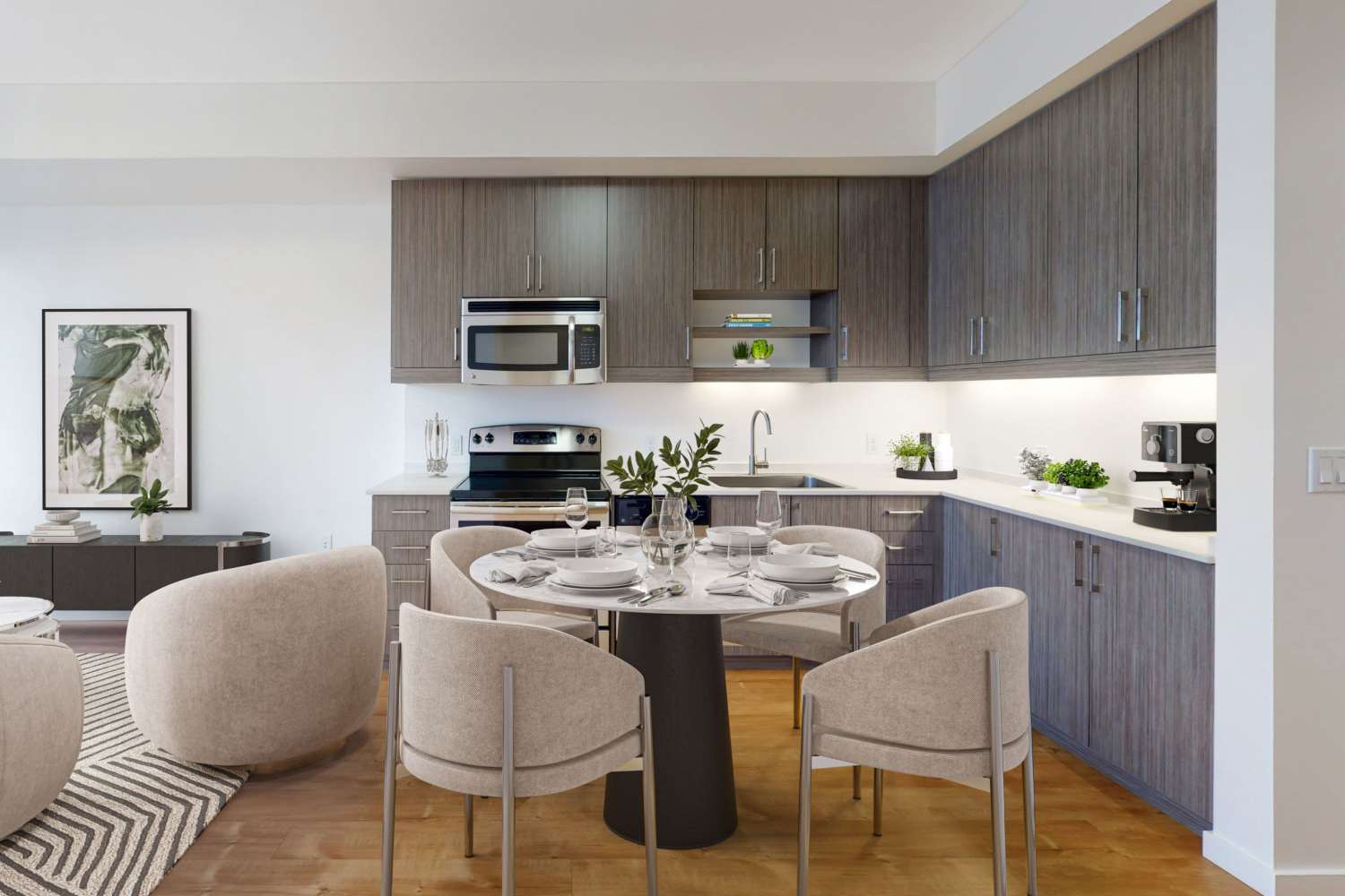 Open kitchen at The Union in Portland, Oregon