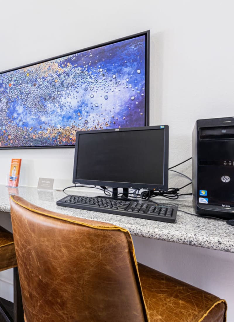 Executive business center at Marquis at Katy in Katy, Texas