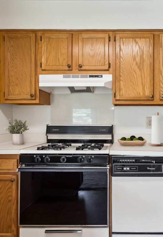 Model kitchen at Suburban Park in York, Pennsylvania