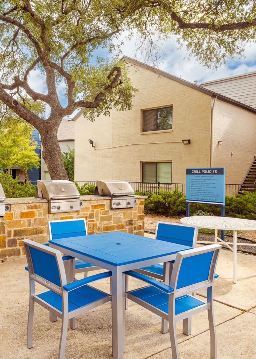 Rendering outdoor sitting area at Indigo in San Antonio, Texas