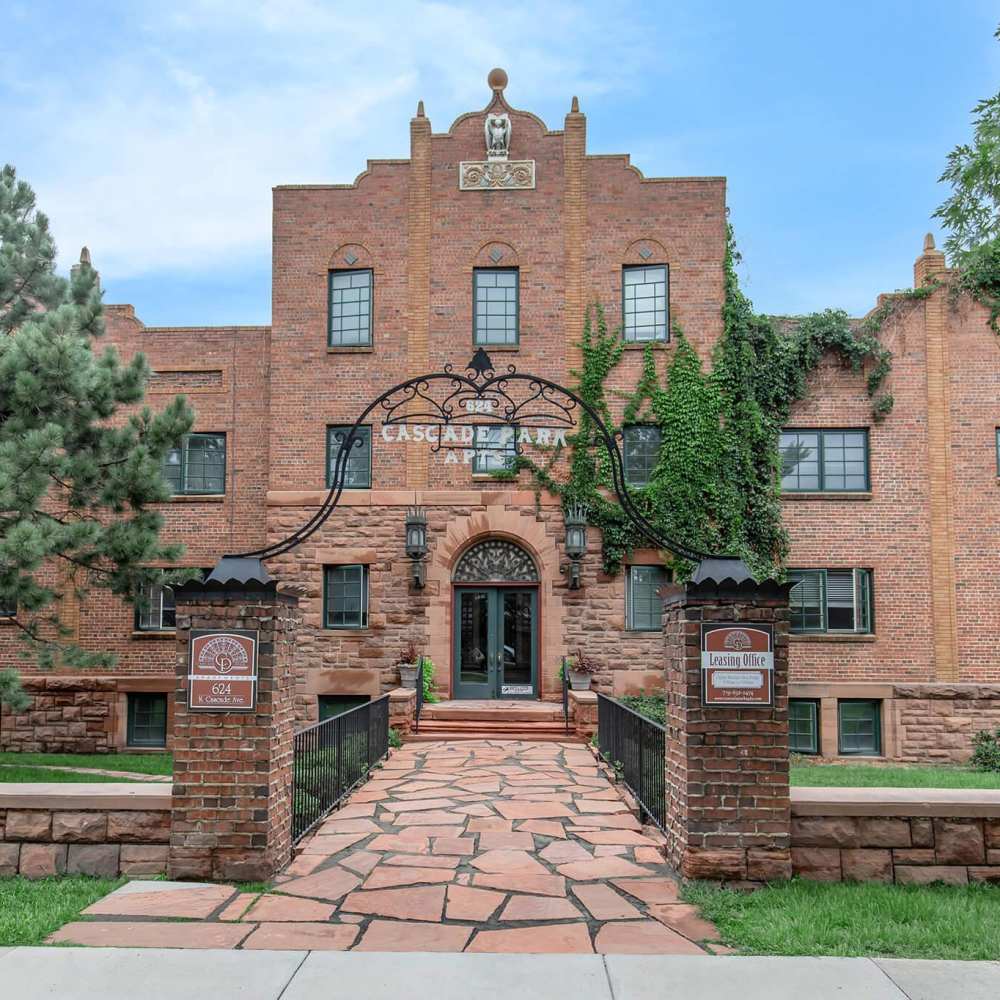 Entrance at Cascade Park in Colorado Springs,Colorado