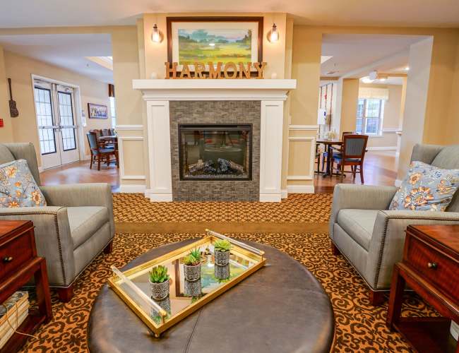 Indoor common area at Harmony at Waldorf in Waldorf, Maryland