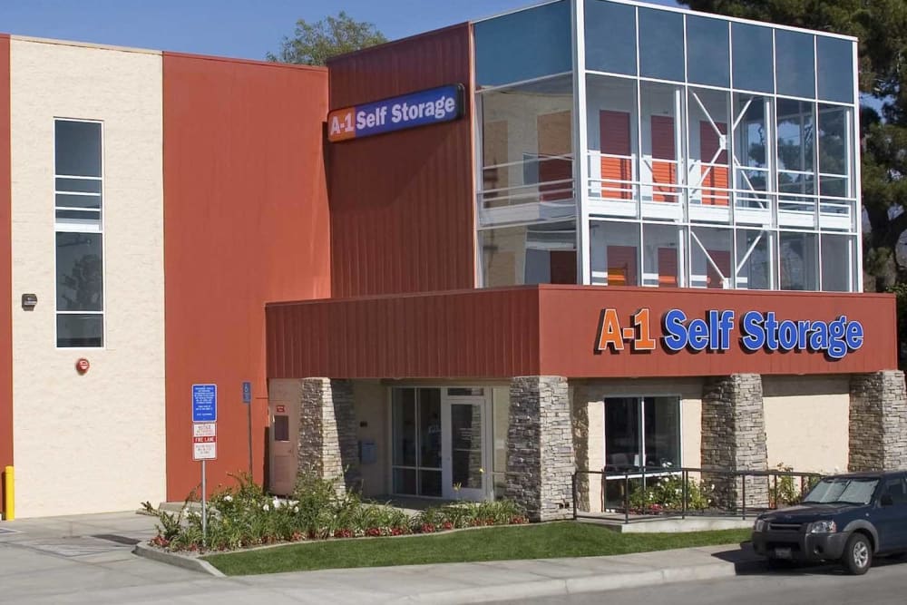 The front of A-1 Self Storage in North Hollywood, California