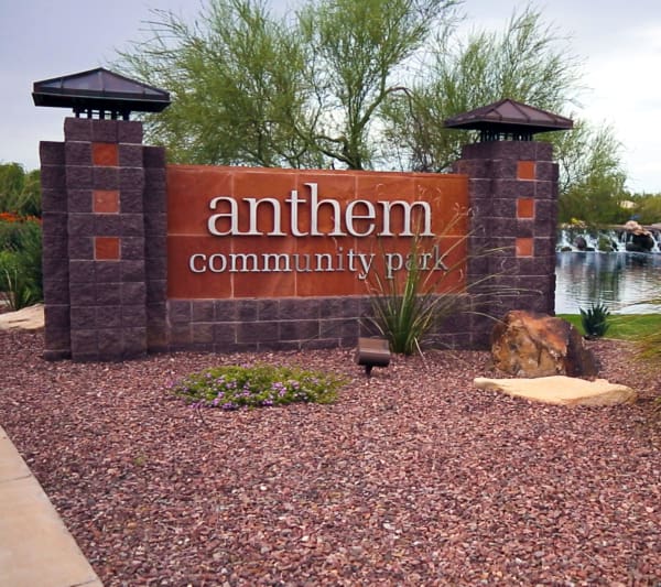 Senior living in Anthem has a pond nearby