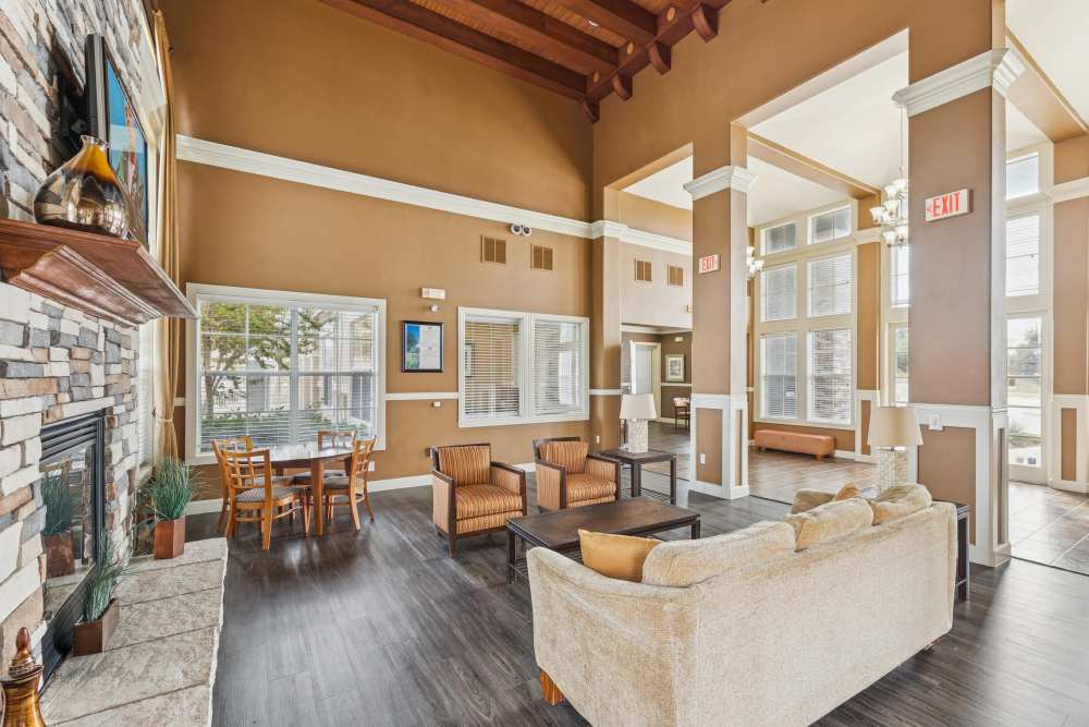 A view of the community hall at Costa Vizcaya in Houston, Texas