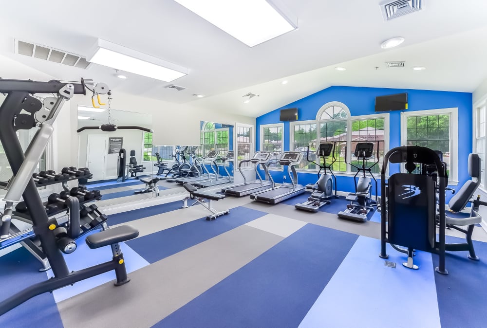 Fitness center at Marchwood Apartment Homes in Exton, Pennsylvania