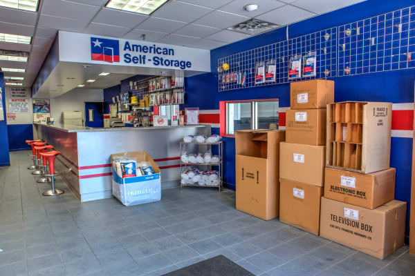 Self storage supplies for sale at American Self Storage in Staten Island, New York