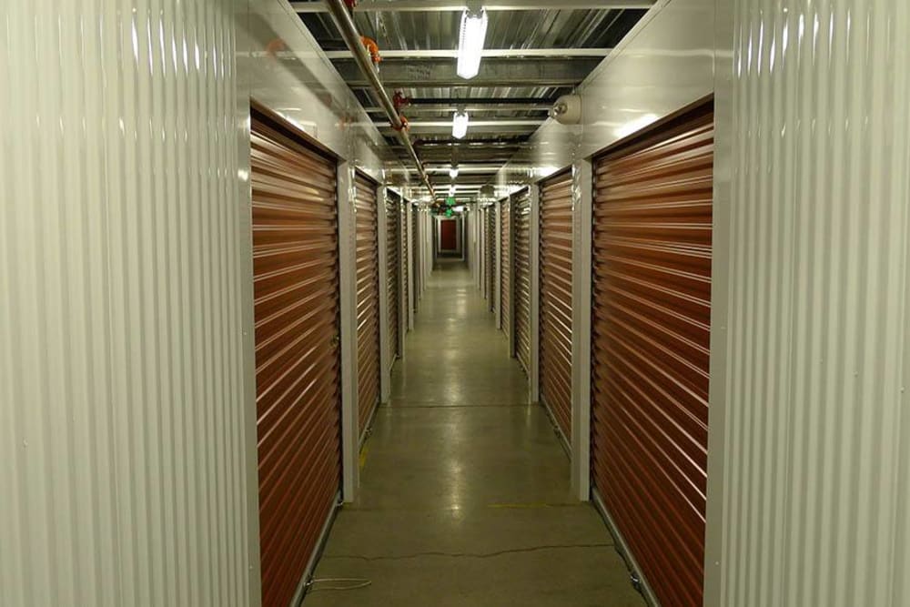 Indoor units at South Waterfront Heated Storage in Portland, Oregon