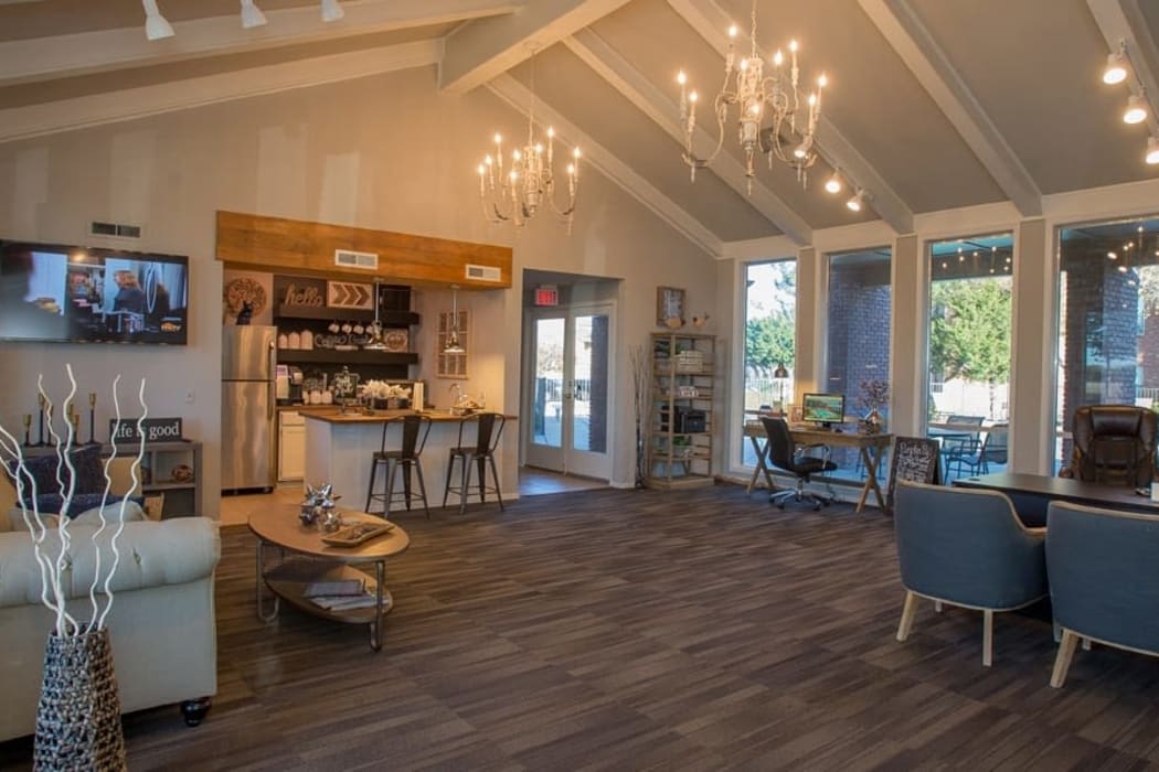 The clubhouse at Tammaron Village Apartments in Oklahoma City, Oklahoma