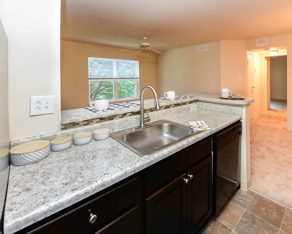 Kitchen at The Greens at Westgate Apartment Homes in York, Pennsylvania