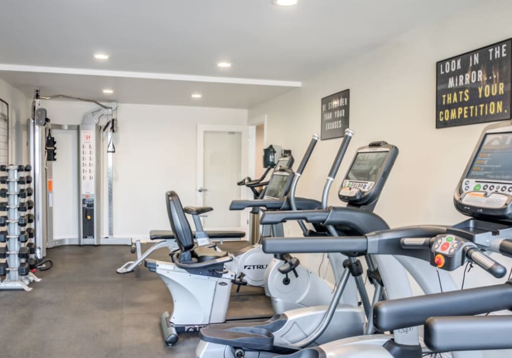 Fitness center at Carlyle Towers in Caldwell, New Jersey