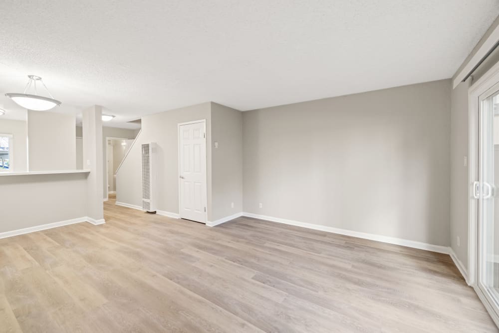 comfortable living room area at Montecito Apartments in Santa Clara, California