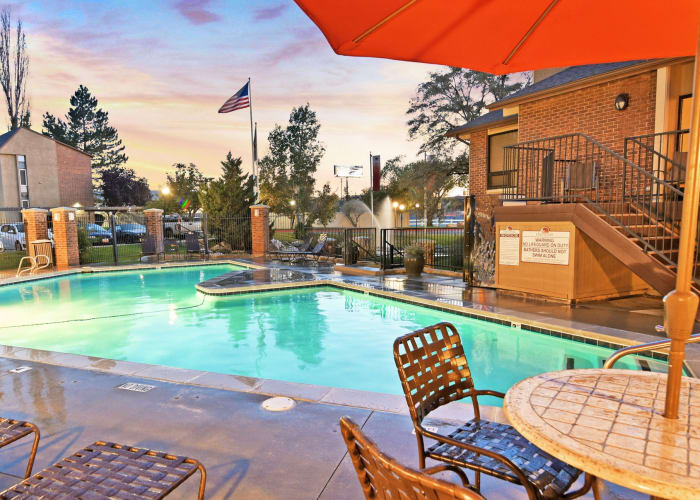 Pool at Cherry Creek Apartments in Riverdale, UT
