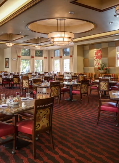 McDowell Village offers a dining area in Scottsdale, Arizona