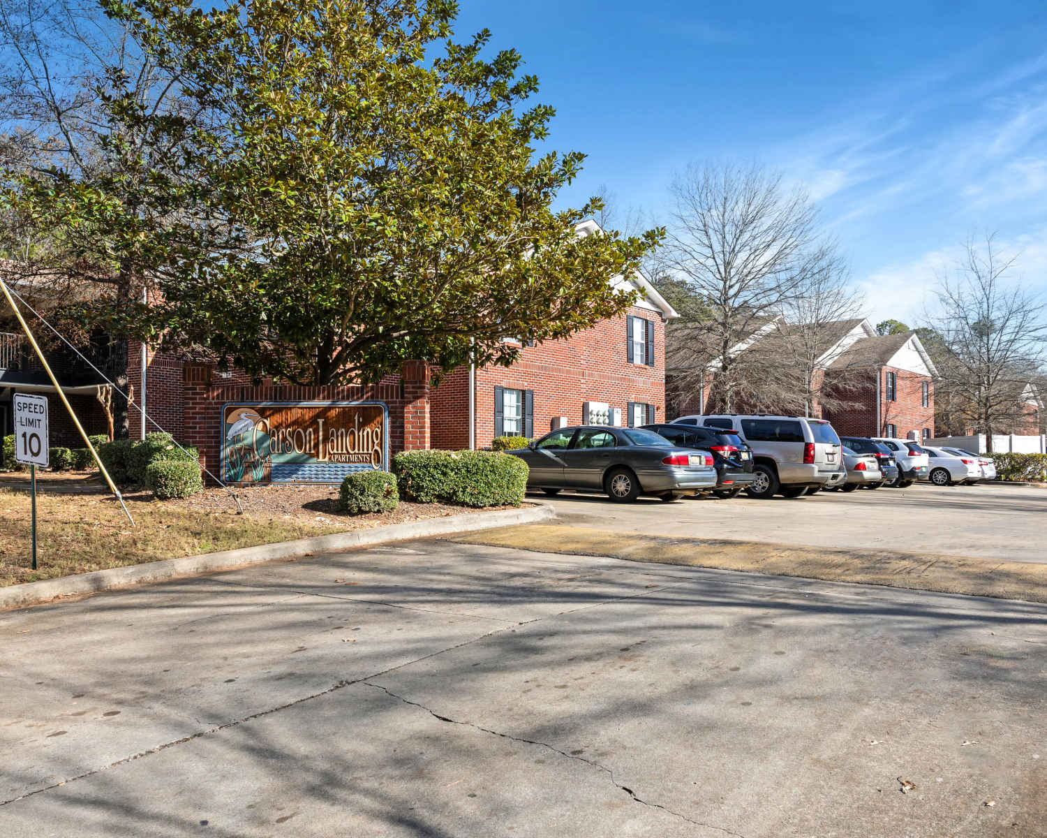 Community parking area at Carson Landing in Center Point,Alabama