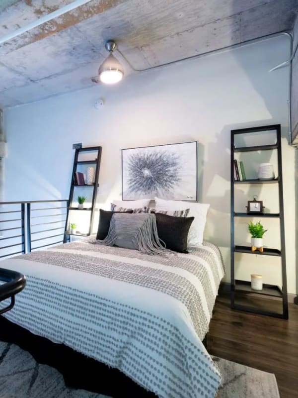 Bedroom area at The Wilson in San Francisco, California