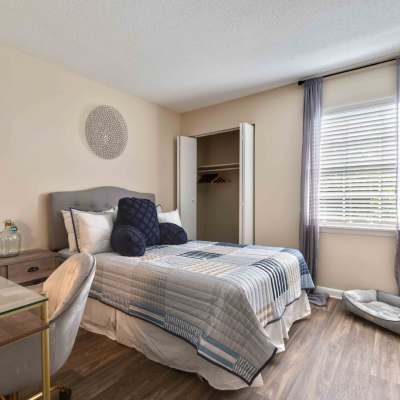 Bedroom with spacious layout at Cypress Pointe, Wilmington, North Carolina