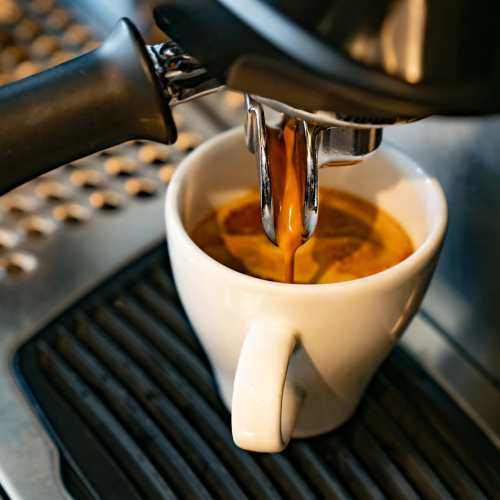 Relaxing with a mug of coffee at Hart Townes in Woodruff, 