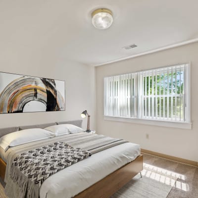 Bright, main bedroom at North Severn Village in Annapolis, Maryland