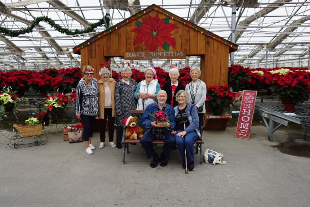 Residents on a fun outing near Winding Commons Senior Living in Carmichael, California