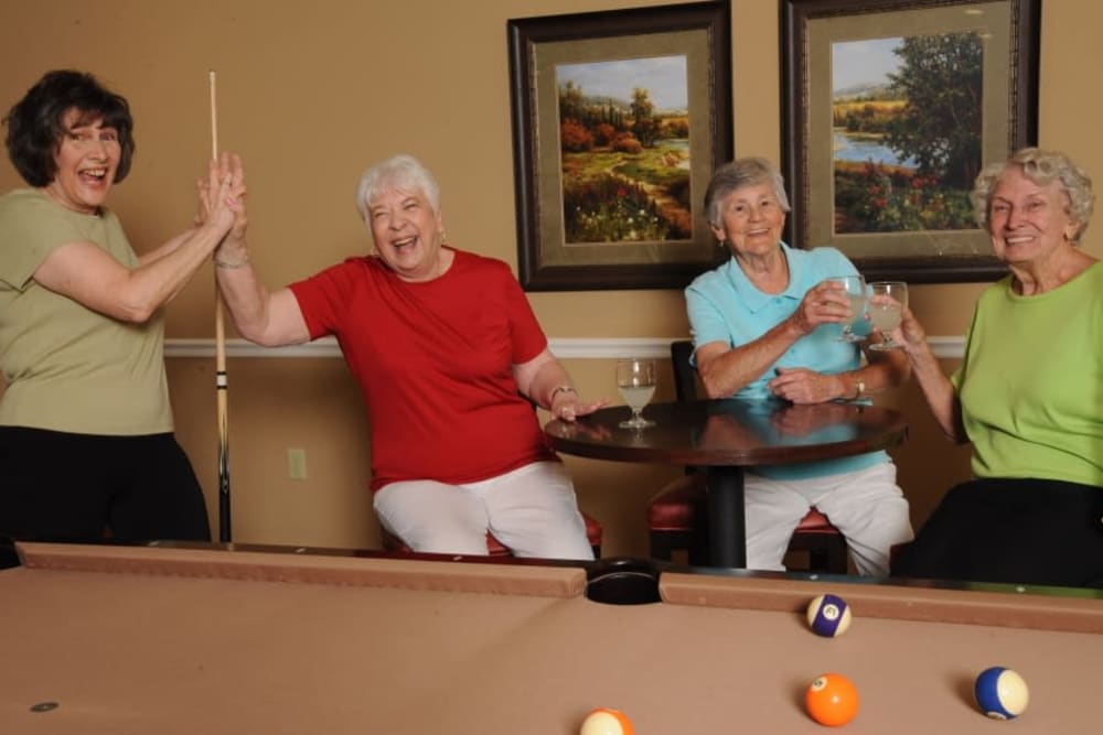 Game room at Arbour Square of Harleysville in Harleysville, Pennsylvania
