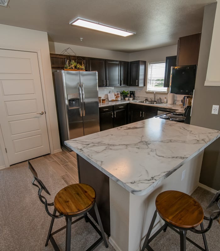 Dining area at Cottages at Crestview in Wichita, Kansas