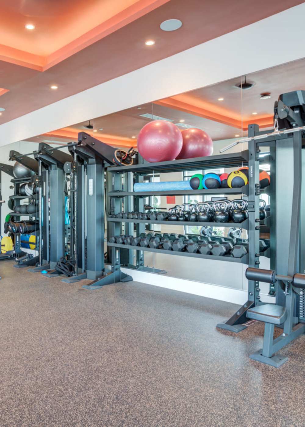 Fitness center at Afton Palms in Sanford, Florida