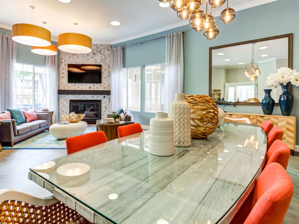 Spacious and modern open-concept floor plan in a model home at Sofi Westview in San Diego, California