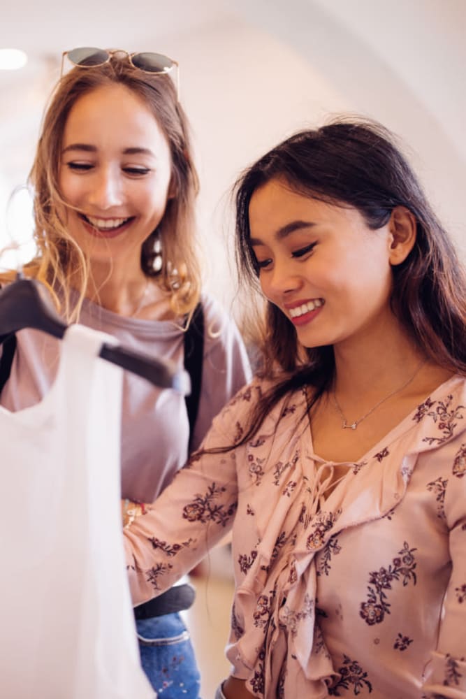 Residents shopping near Retreat at Waterside in Greenville, South Carolina