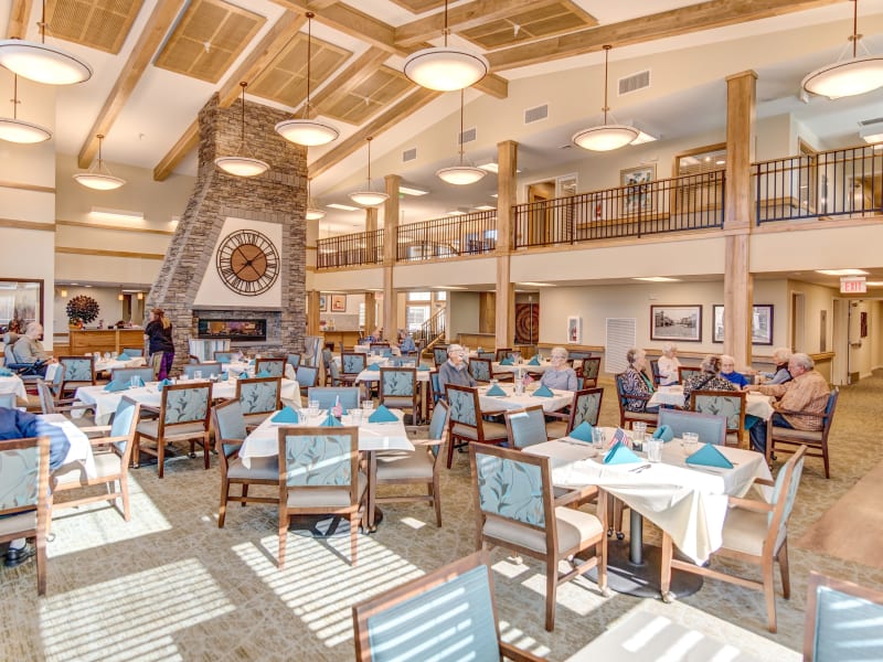 The dining room at Juniper Springs Senior Living in Redmond, Oregon. 