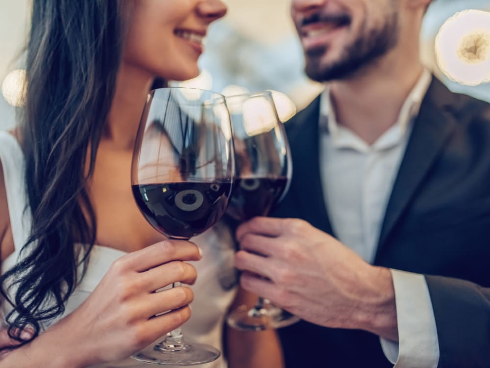 Resident couple out enjoying wine near Carter in Scottsdale, Arizona