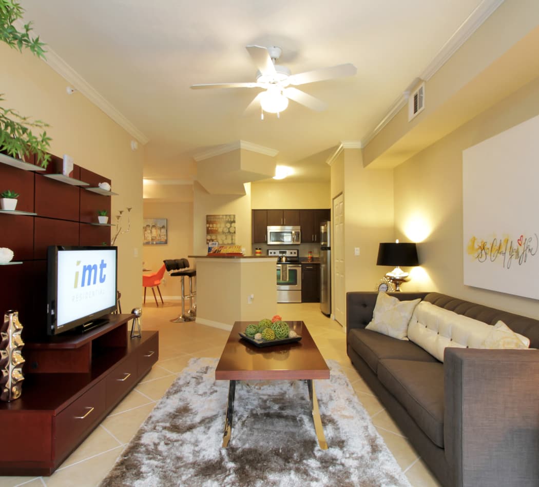 Beautifully decorated model home at IMT Miramar in Miramar, FL