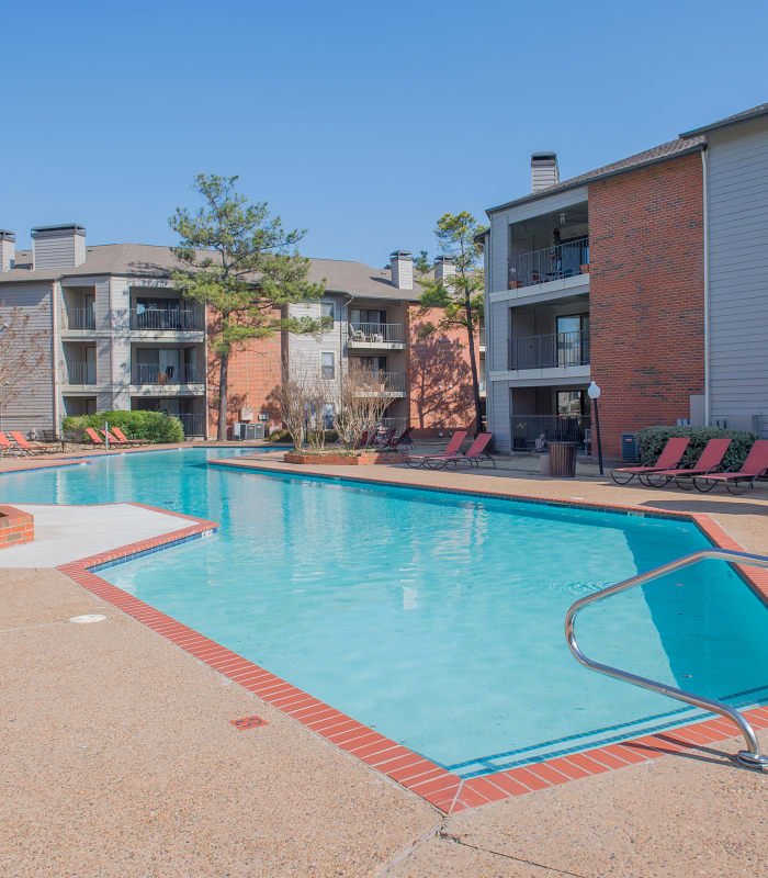 Pool at Woodscape Apartments in Oklahoma City, Oklahoma