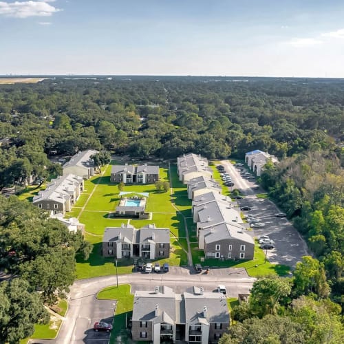 Aerial view at The Emory in Pensacola, Florida