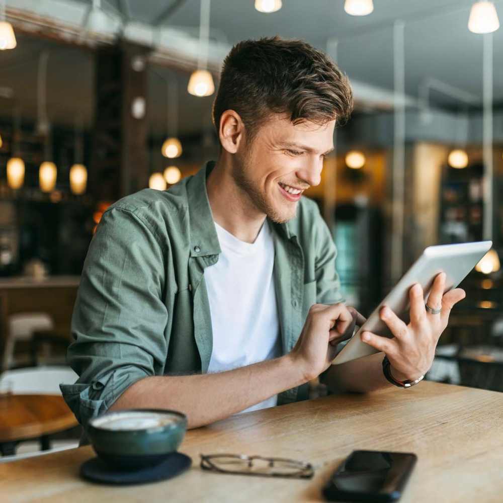 Charming coffee shop scene with a modern vibe at Loop Commons in Lafayette, Louisiana.