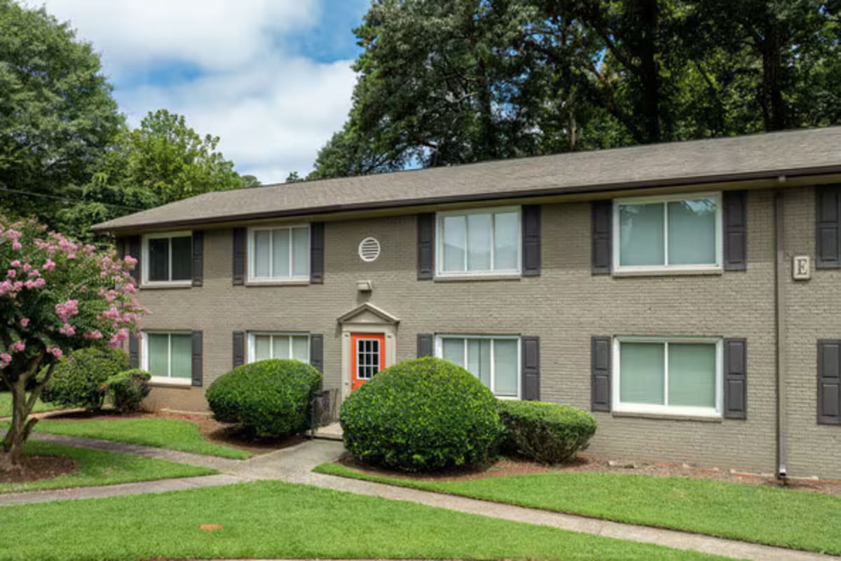 Exterior view of apartments at Broadway at East Atlanta in Atlanta, Georgia