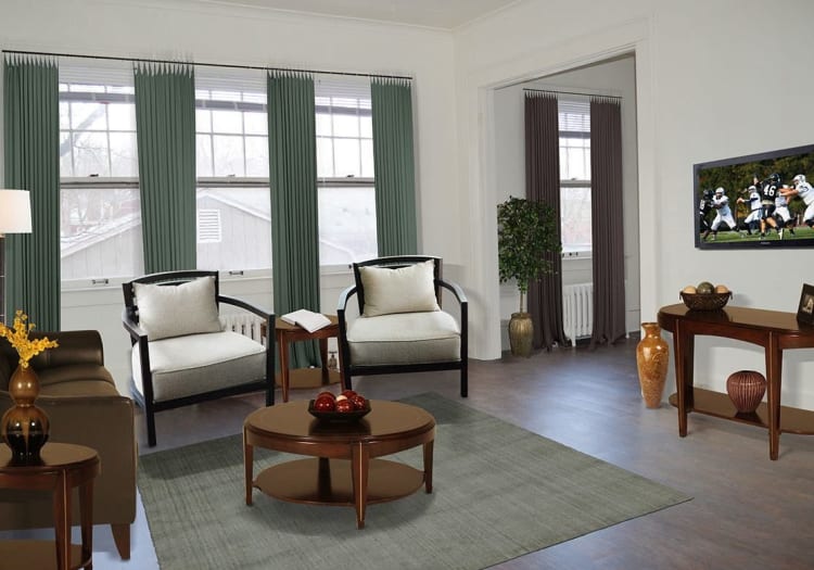 Open living room at Frontenac/Genesee in Syracuse, NY