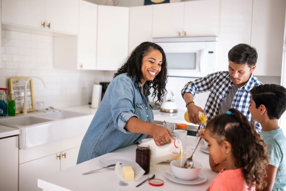Bright kitchen at Persimmon Square Apartments in Oklahoma City, Oklahoma